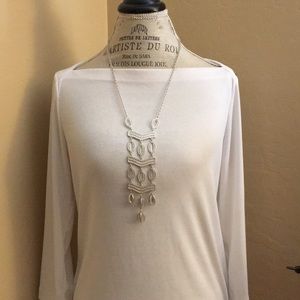 Stella & Dot Kimberly Necklace- Silver